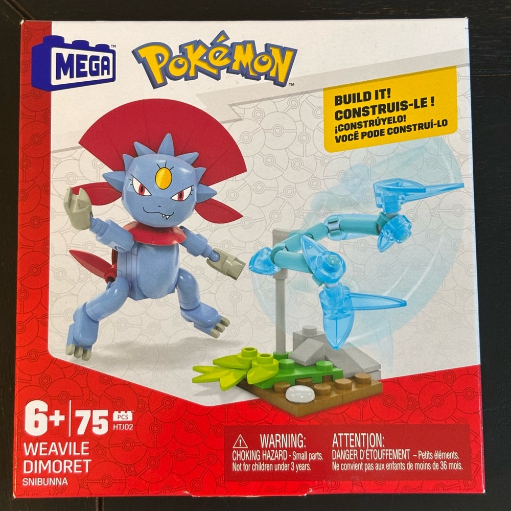 MEGA PokĆ©mon Weavile Dimoret 75 Pieceā Power Pack Set (HTJ02) Age 6+ NEW
